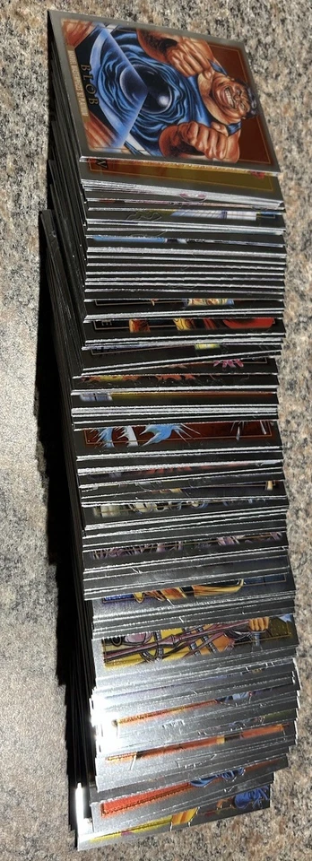 2024 Skybox Marvel Masterpieces 92' Platinum Complete Base Set 1-100 - Image 2 of 3