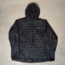Patagonia Nano Puff Hoody Womens XL Black Insulated Quilted Jacket 84227