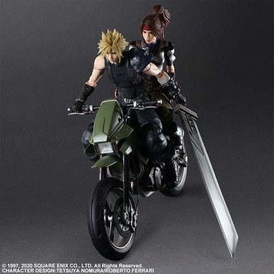 square enix action figure ff vii remake cloud jessie & motor pack