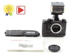 Tested MINT w/AF330FTZ PENTAX MZ-3 Black FG Grip Film Camera From JAPAN