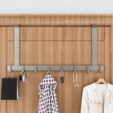 Over The Door Coat Hat Towel Rack Hanging Behind Door Hook  for Bathroom