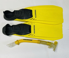 Pacifica U.S. Divers Snorkeling Fins Snorkel Yellow 8.5-9.5 (42-43) Made In USA