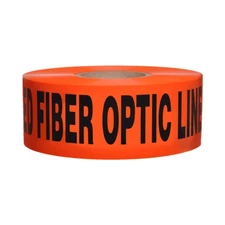 Presco Underground Non-Detectable Tape: 3 in. x 1000 ft. CAUTION BURIED FIBER OP