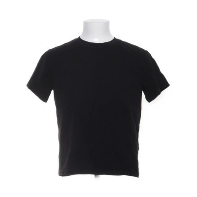 H&M, T-shirt, Größe: L, Schwarz, Baumwolle, Einfarbig, Damen #dMk