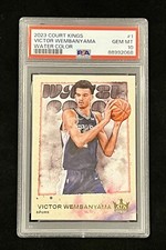 2023-24 Panini Court Kings Victor Wembanyama  PSA 10 GEM Water Color RC Rookie