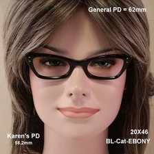 Bausch  Lomb B L "Lady Burbank" CAT EYE True Antique NOS Eyeglasses and Case