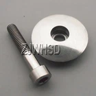1 1/8" Titanium CNC Headset Cycling Bicycle MTB Stem Top Cap + M6 x 35 Ti Bolt