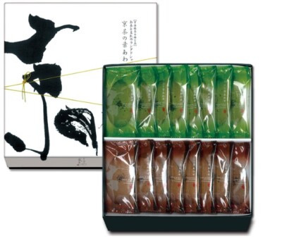 'Kyocha no Haawase', Cookie Sandwiches, Matcha & Houjicha Assort 16 pc, Japan