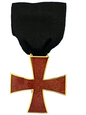 KNIGHTS TEMPLAR MASONIC ILLUSTRIOUS ORDER RED CROSS JEWEL