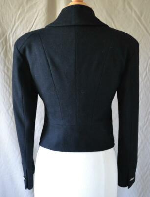Vivienne Westwood Red Label Black Wool Short Jacket Size 42 US