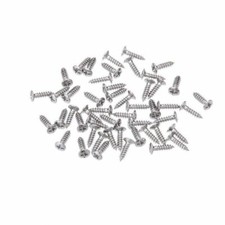 50pcs Chrome Black Gold Pickguard Mounting Screws for Strat Tele Guitar Bass