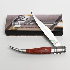 Spanish Toothpick 4" Folding Pocket Wood Handle Paring Fruit Knife NEW