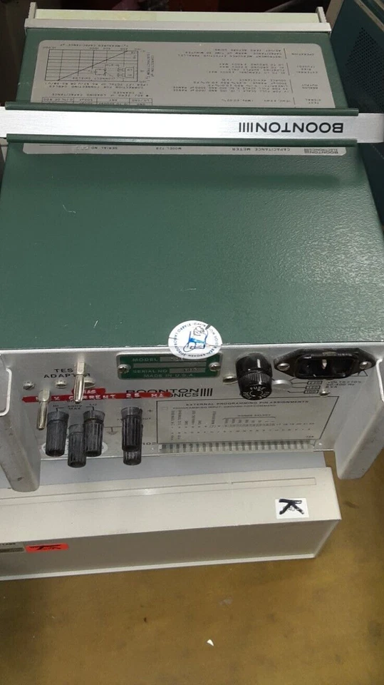 Boonton 72B Analog Capacitance Meter TESTED 1 MHz 1 to 3000 pF BNC input adapter - Image 2 of 2