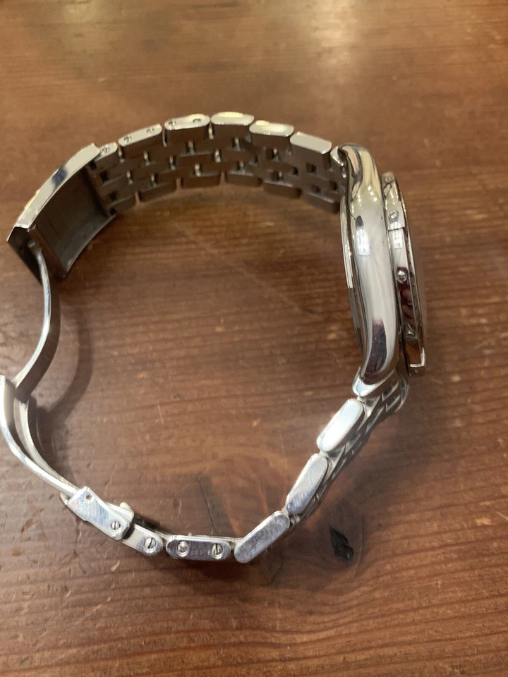 Reloj Breitling Galactic 44 mm acero inoxidable esfera blanca fecha A45320 - Auténtico Grnty Foto 3 de 4