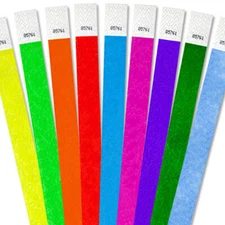 500 Count Wristbands, Pick Your Color, Tyvek Material, Security Bracelets