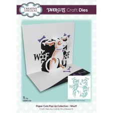 New Creative Expressions Paper Cuts POP UP Craft Die DOG WOOF 