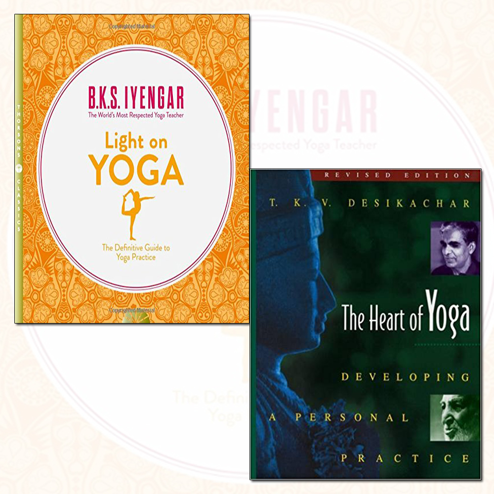 Heart of Yoga and Light on Yoga 2 Books Collection Set Pack NEW BRAND Paperback