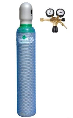 SILESIANGAZ Gasflasche Reines Argon 100% Schweißgas 10 Liter 200 Bar Vig Minderer Arg/Co2