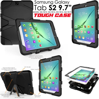 TECHGEAR Samsung Galaxy Tab S2 9.7" T810 Tough HEAVY DUTY Shock Protective Survival Case