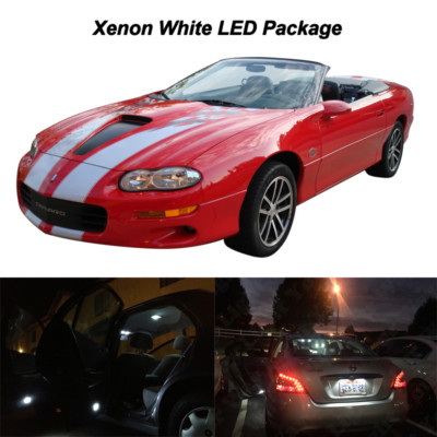 x White LED Interior Bulbs Kit License Plate Lights for 1993-2002 Chevy  Camaro