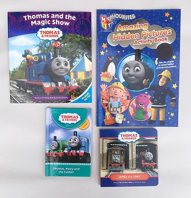 4 Thomas the Tank Engine and Friends Books With 1 Activity Book