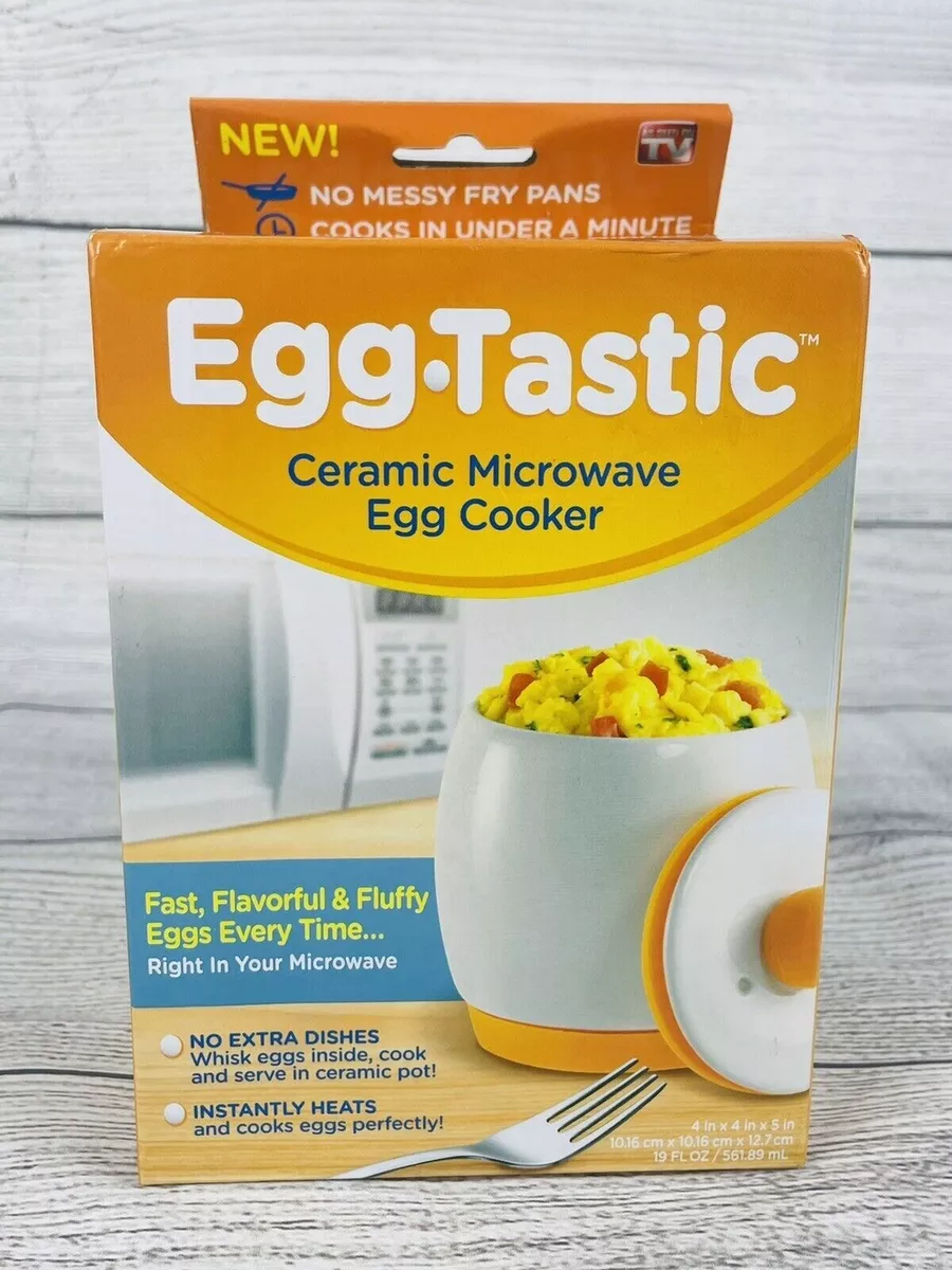 NEW Egg-Tastic Microwave Egg Cooker & Poacher For Fast & Fluffy Eggs