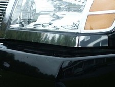For 2004-2015 Nissan Titan 2 Piece Stainless Steel Head Light Accent Trim