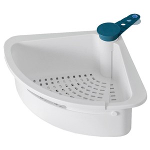 1pc 厨房水槽排水海绵座沥水篮水槽置物架 白色蓝色 Ebay