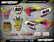  Husqvarna TC 50 2017 2018 Full Custom Graphics Kit NEON STYLE decals stickers