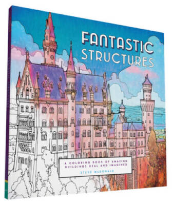 Fantastic Structures: A Coloring Book of Amazing Buildings Real and I - GOOD