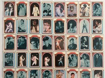 Elvis Facts Vintage Music Card Set 66 Cards 1978 Boxcar