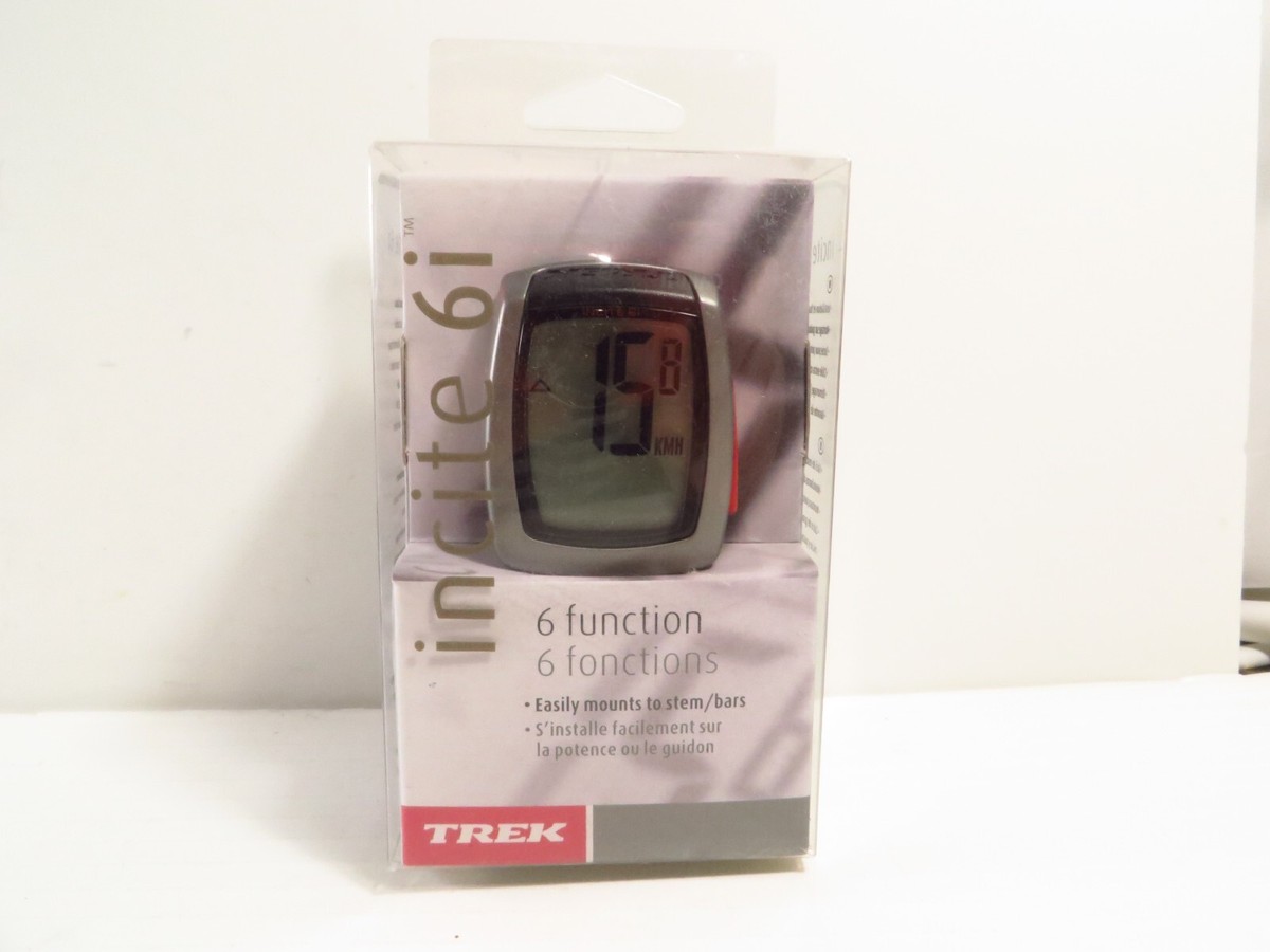 Trek Incite 6i Function Bicycle Computer Odometer Speed, Brand