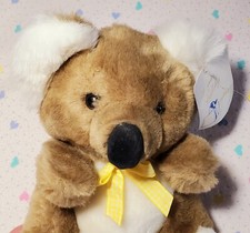 1988 MJC International Adorable Koala Plush w Original Tag Stuffed Animal Korea