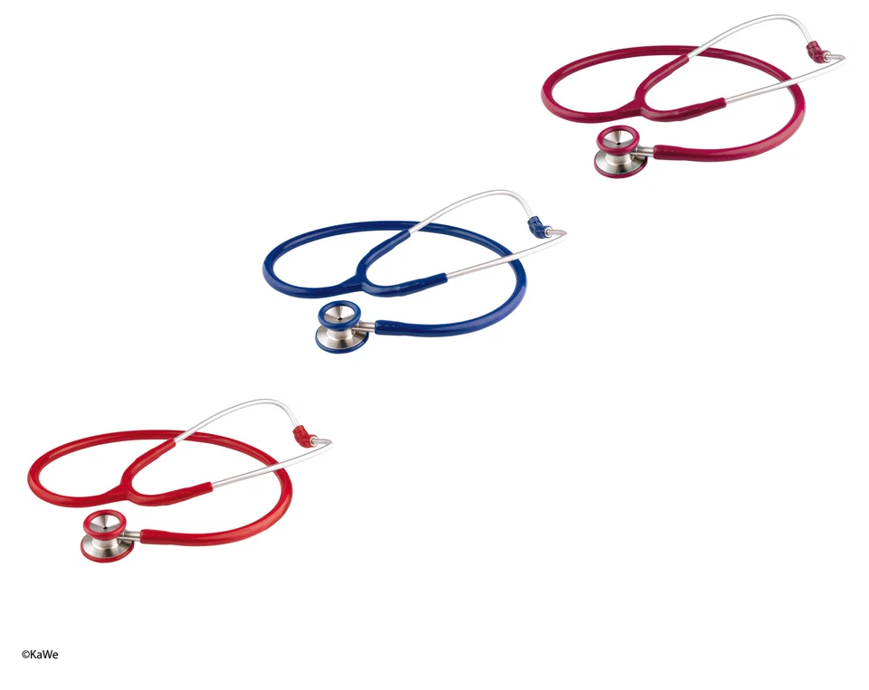 KaWe Stethoskop Child Prestige Doppelkopfstethoskop burgund rot blau