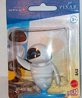 Wall-E Movie figurine Eve Micro Collection Mattel Disney Pixar NEW Cake Topper