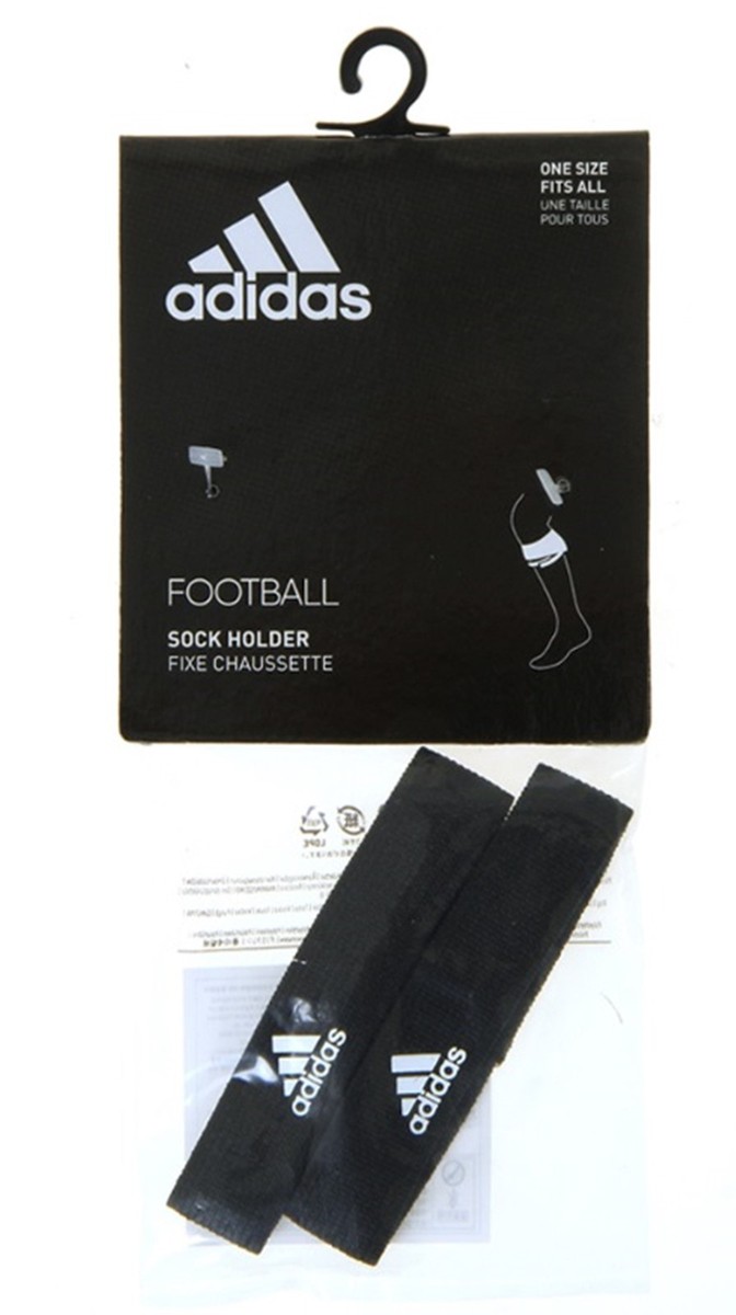 Adidas Soccer Stocking Holder Pairs Socks White Black Football GYM
