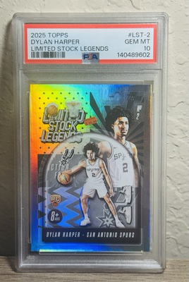 #ad #ad 2025 TOPPS NBA DYLAN HARPER ROOKIE LIMITED STOCK LEGENDS BLACK FRIDAY PSA 10 $89.97