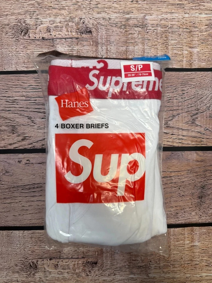 NEW Supreme x Hanes Boxer Briefs (4 pack) - Black - Size S-XL - Free Shipping - Image 3 of 3