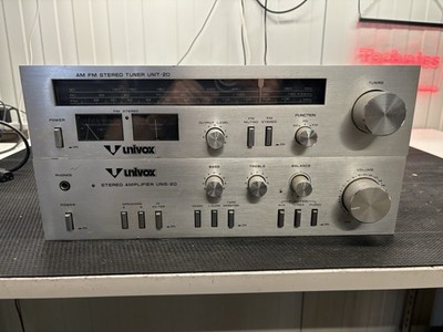 Univox Unis-20 Amplifier + Unit-20 Tuner Stereo Set - Fur Teile / Reparatur