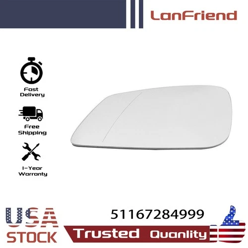 Side Mirror Glass for BMW X1 X2 f22/F30/F32/F36 Series with Heated Driver Side