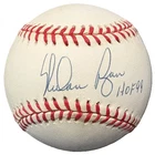 Nolan Ryan Signed HOF 99 OAL Baseball JSA COA
