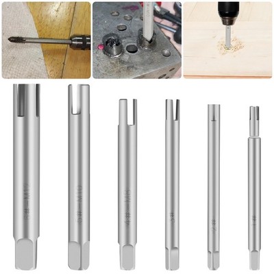 6Pcs Tap Extractor Set M4-M12 Broken Tap Remover HSS Screw Bolt Extractor Tool