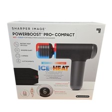 Sharper Image Powerboost Pro Compact Hot Cold Percussion Massager BRAND NEW 