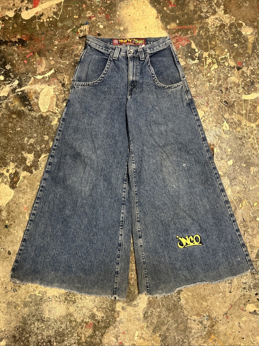 Vintage Denim Jnco Train Wide Leg Size 5 Big Pocket Jnco