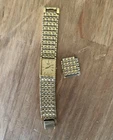 Seiko Men's Vintage Gold-Tone Watch 7N01-5C39 Rectangle