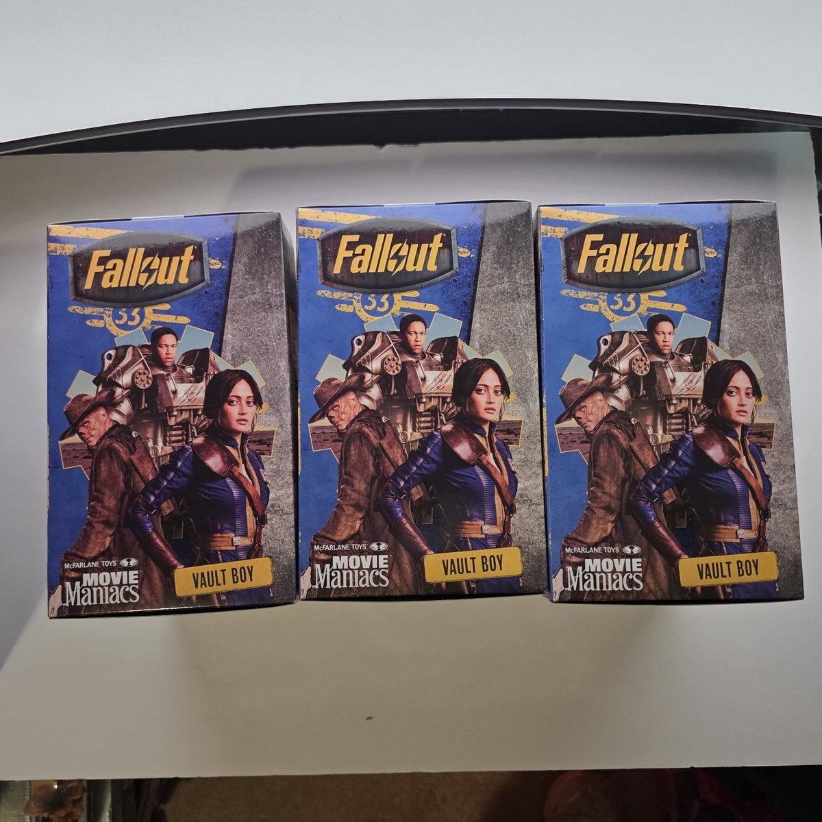 Fallout Vault Boy McFarlane Movie Maniacs SET OF 3 Limited Edition
