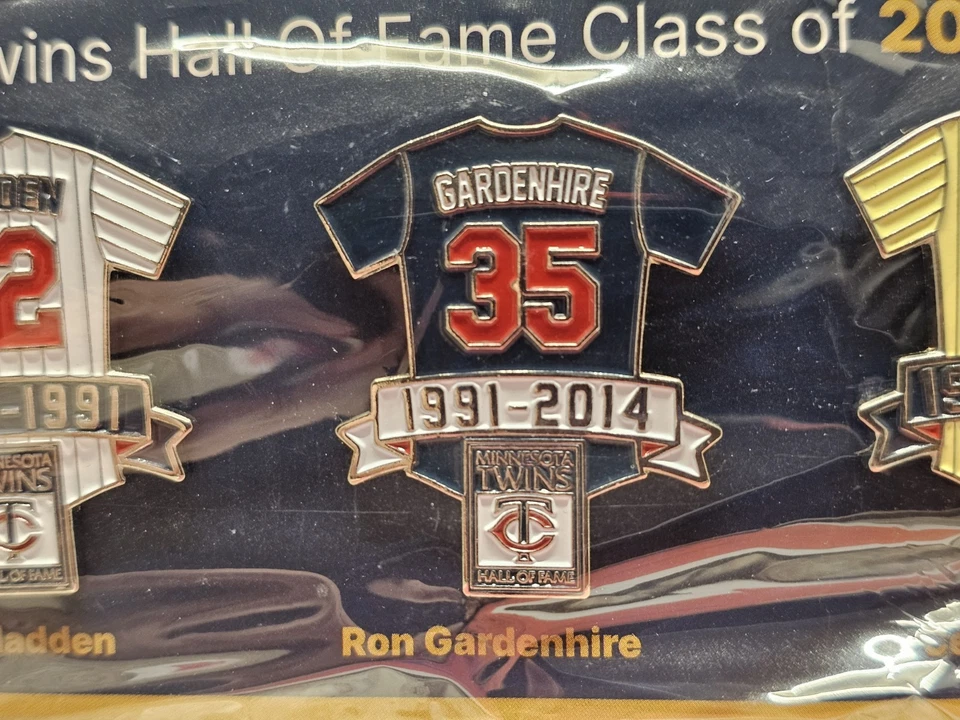 Gladden Gardenhire Tovar Minnesota Twins MLB 2022 Twins HOF Pins/Buttons NIP - Image 4 of 4