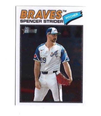2026 Topps Heritage Chrome Spencer Strider Atlanta Braves #41