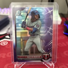 2022 Bowman - Chrome Prospects Austin Martin #BCP-139 Purple Refractor /250 (RC)