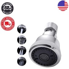 Universal 4 Spray Modes Faucet Aerator   Chrome 360  Attachment with Adapters